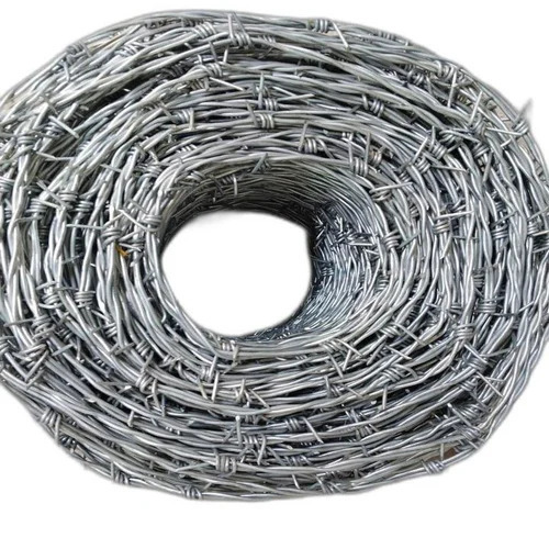 12 Gauge Silver Gi Barbed Wire