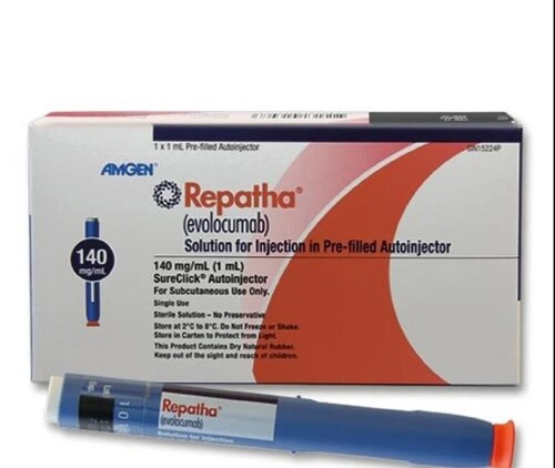 Anti Cholesterol Evolocumab Solution For Injection 140 Mg Ml - Brand Name: Repatha