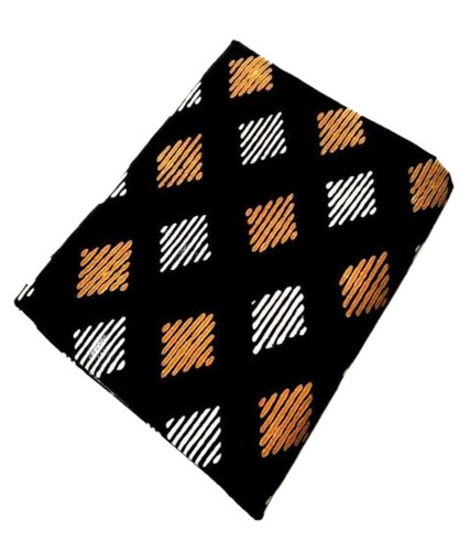 Black Printed Cotton Fabric