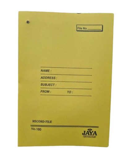 Cardboard Record File Cover