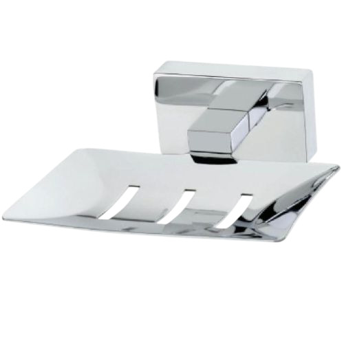 Icon Series Soap Dish - Stainless Steel, Customized Size, Silver | Wall Mounted, Glossy Finish, Durable