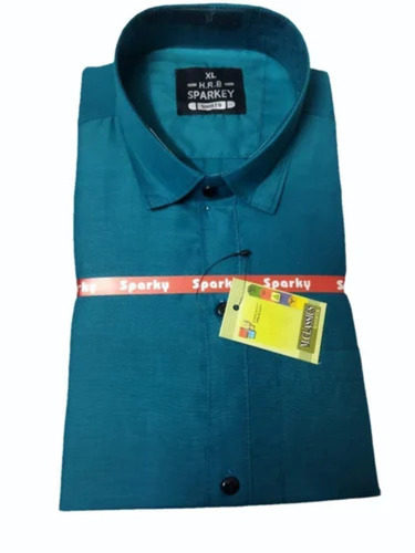 Men Plain Cotton Shirt - Color: All