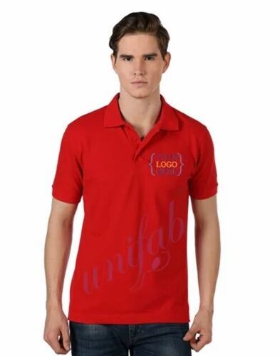 Men Red Color T Shirt