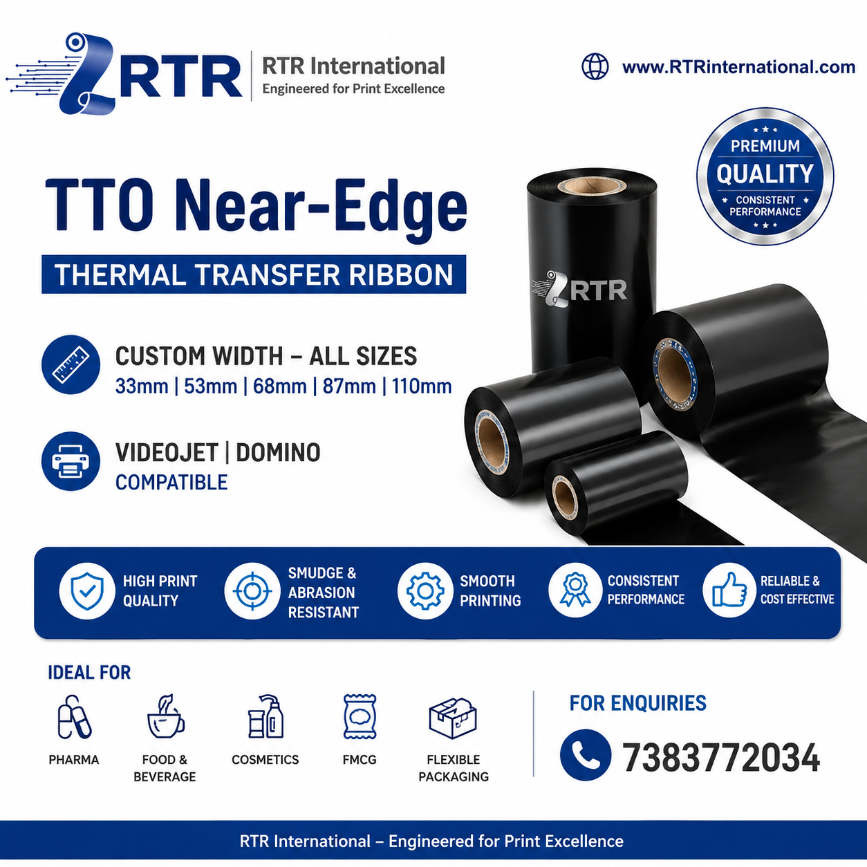 TTO Near Edge Resin Ribbon Videojet Printeri?