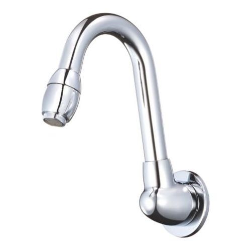 Wall Mounted Sink Cock With Swinging Spout