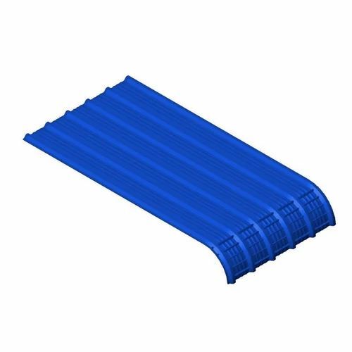 0.7mm Metal Blue Color Roofing Sheet - Galvanized Iron, 12ft x 3.5ft, Galvanized Surface, Residential & Commercial Use