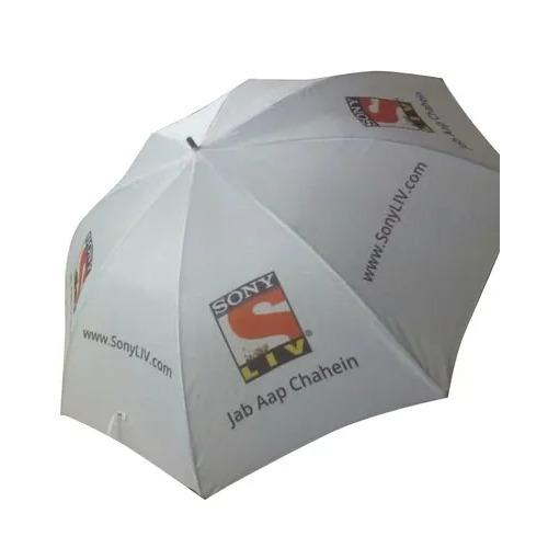 30 Inch Printed White Promotional Umbrella