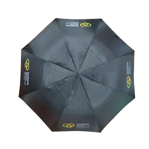 Black Printed Polyester Promotional Umbrella