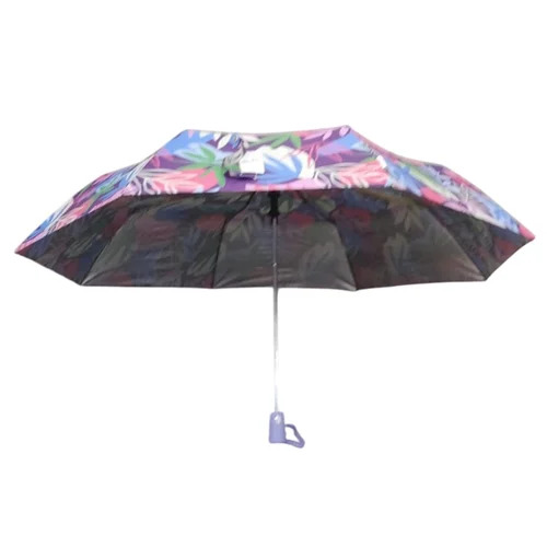 Blue Three Fold Nylon Umbrella
