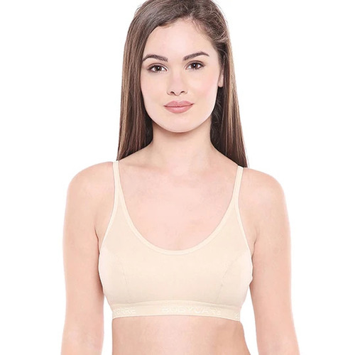 Bodycare Non-Padded Women Sports Bra (Skin) 1608 - Color: Cream