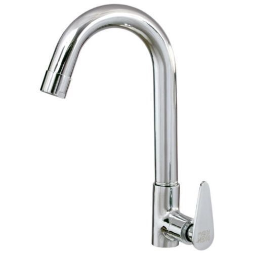 Brass Nano Pan Swan Neck Tap - Color: Silver