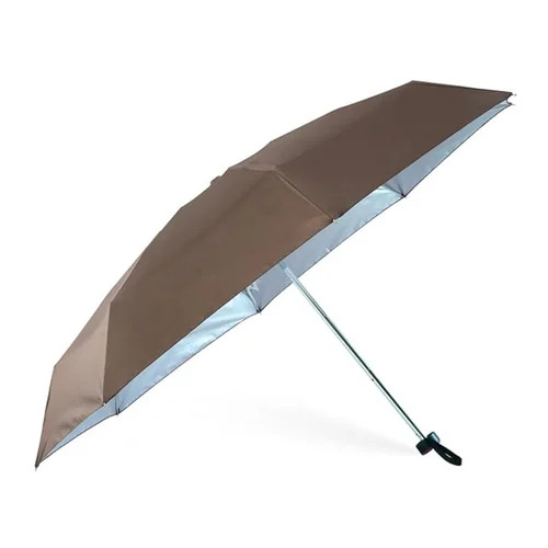 Brown Two Fold Nylon Umbrella