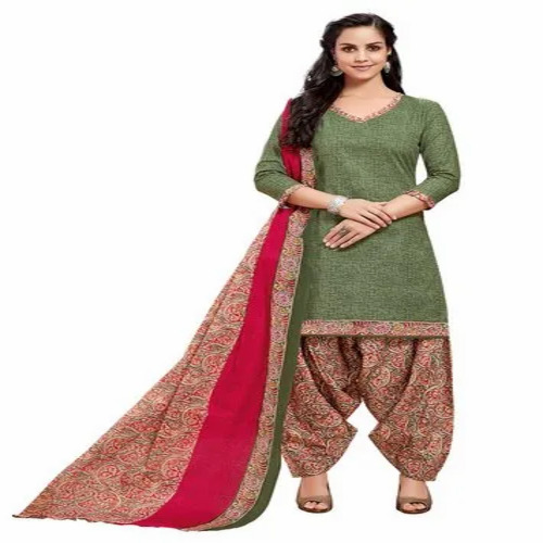 Cotton Ladies Suit Dress Material