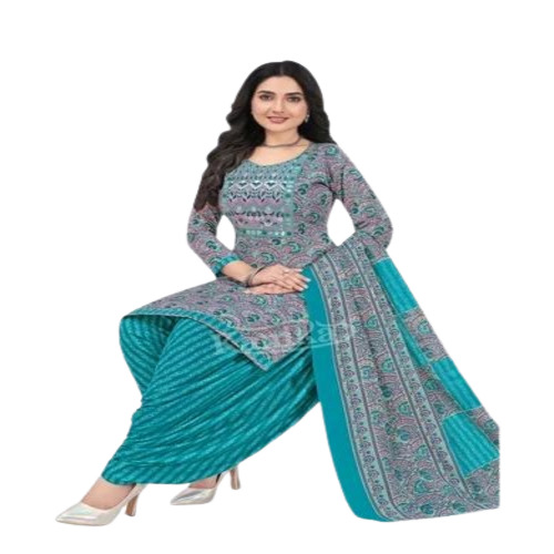 Elegant Look Cotton Patiala Suits