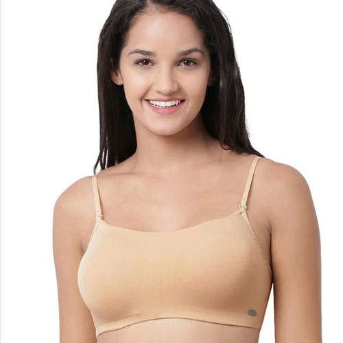 Enamor Women Basic Cotton Sports Bra 2Pc Pack (Skin) A022 - Color: Skin