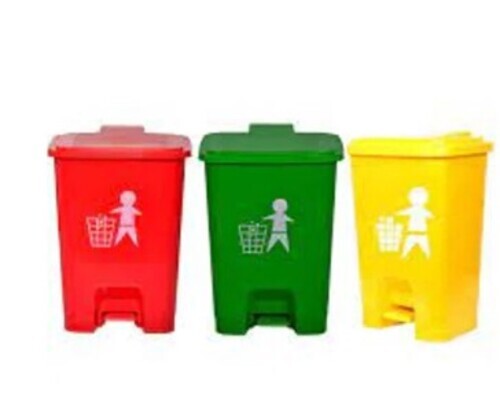 Foot Pedal Plastic Bio Medical Waste Bin