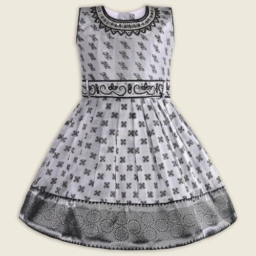 Kids Girl White Ethnic Wear