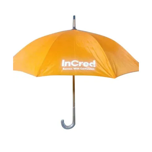 Orange Printed Promotional Umbrella