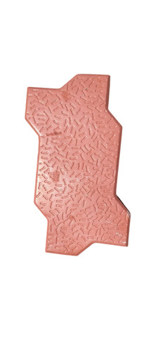 Red Concrete Zig Zag Paver Block