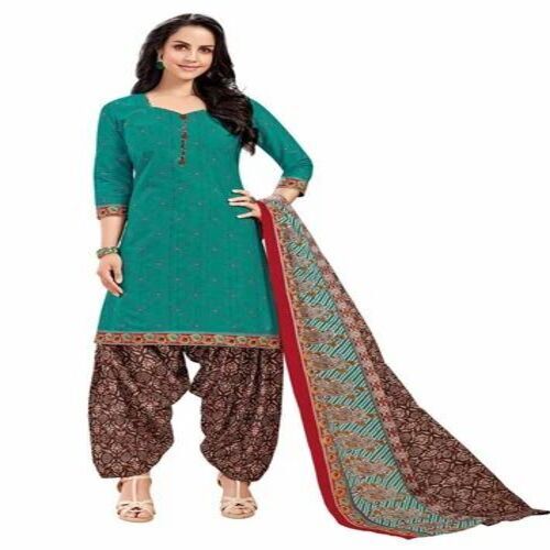 Stylist Cotton Ladies Suit Dress Material