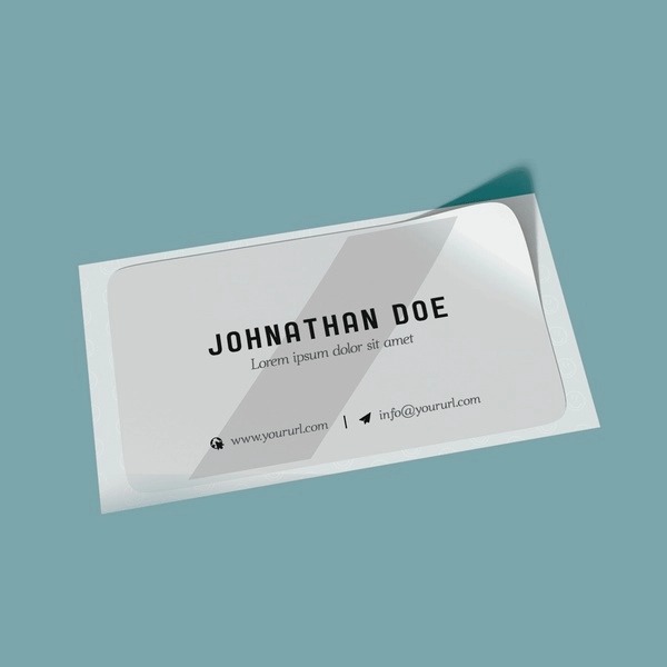Visiting Card Stickers - Material: Paper