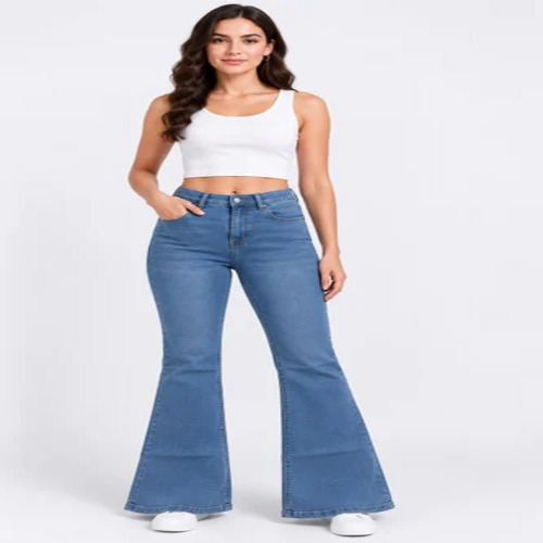 Women Bell Bottom Jeans
