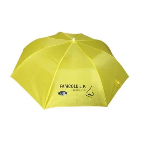 Yellow Polyester Promotional Umbrella