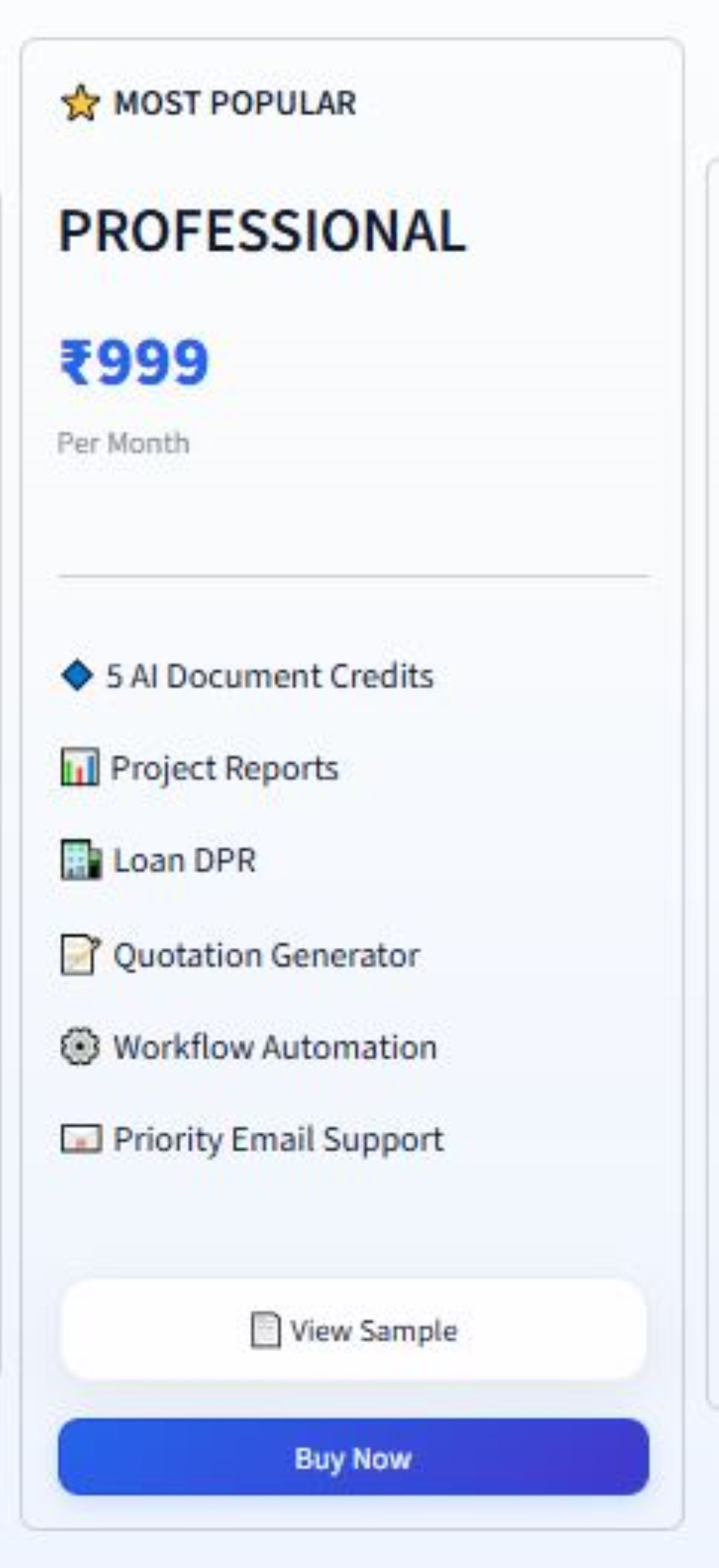 AI Business Project Report & Loan DPR Software