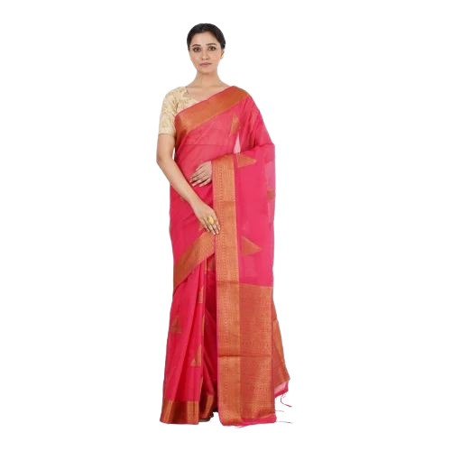 Banarasi Red Saree - Feature: Anti-Wrinkle