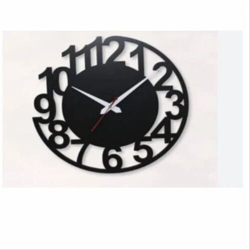 Decorative Black Wooden Wall Clock