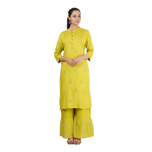 Ladies Yellow Designer Kurti