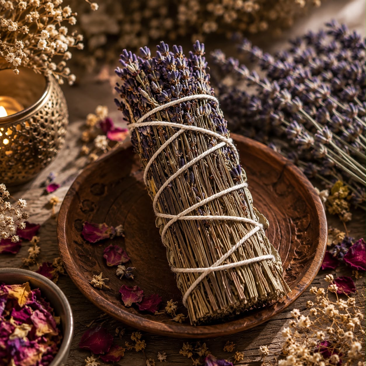 Lavender White California Sage Smudge Stick