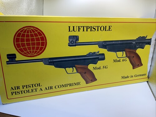NEW Vintage RWS Model 5 Air Pistol Caliber 4.5 / .177