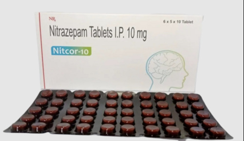 Nitrazepam Tablets 10mg - Nitrazepam Ip, 6x5x10 Tablets Blister Pack