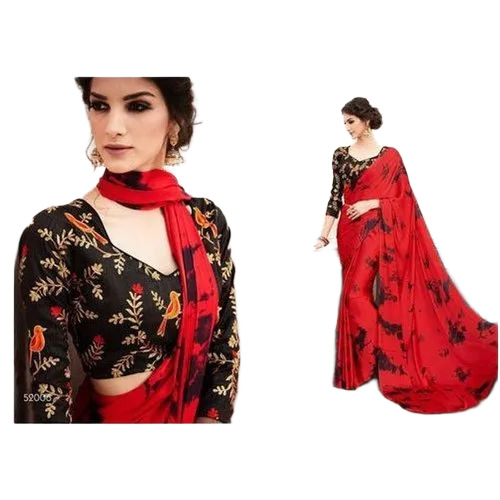 Party Wear Printed Ladies Saree