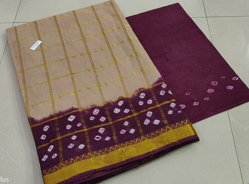 Purple Bandhani Sarees