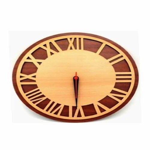 Round Designer Wooden Wall Clock