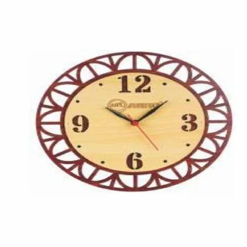 Round Mdf Wooden Wall Clock