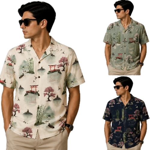 Short Sleeve Mens Casual Shirts