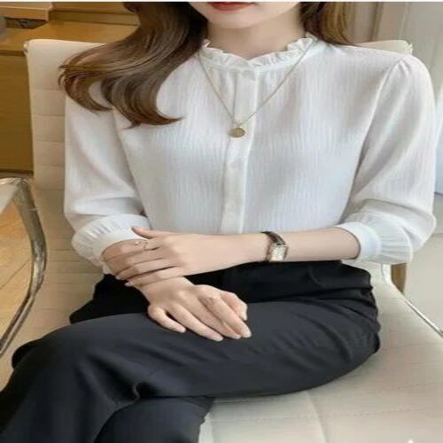 Stylish White Casual Ladies Shirt