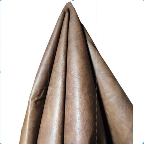 Genuine Umber Brown Crumble Leather - Leather Type: Buffalo