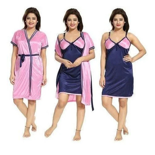 Plain Ladies Silk Nightgown