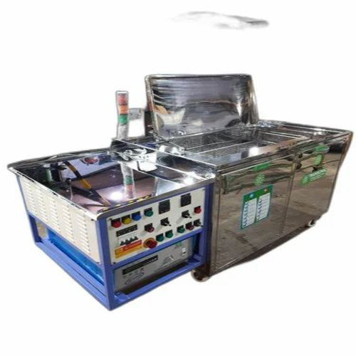 Ultrasonic Cleaner 100 Liter Stainless Steel, Silver - Digital Display, Max 80°C, Industrial Use