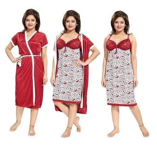 Vaishnavi Printed Ladies Short Nightgown