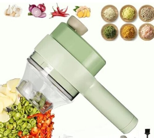 4 In 1 Handheld Electric Vegetable Cutter Set