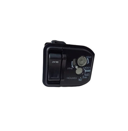 Four In One Lock Set Cum Ignition - Color: Black