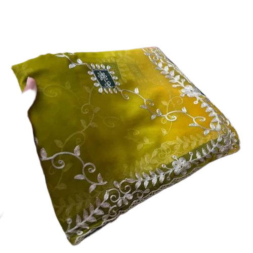 Green Georgette Saree