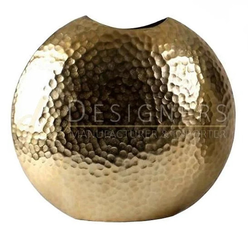 Hammered Aluminium Decorative Vase