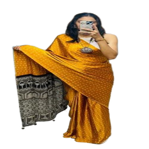 Ladies Yellow Silk Saree