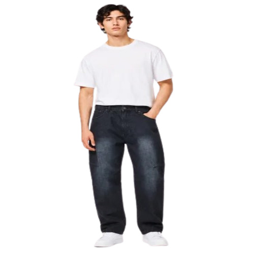 Mens Relaxed Fit Straight Jeans